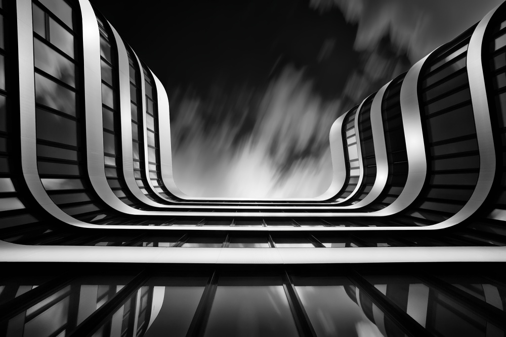 Modern Curved Architecture by Oliver Buchmann — canvas wall art
