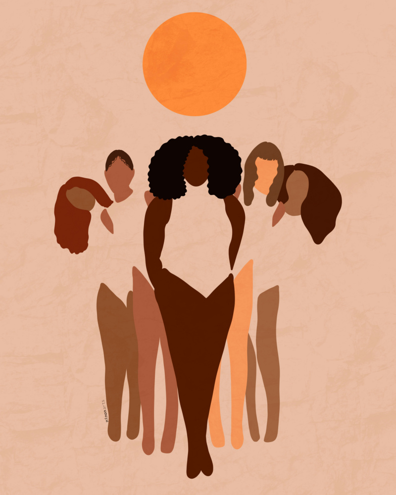 W.O.M.E.N by Carelle N'guessan — canvas wall art
