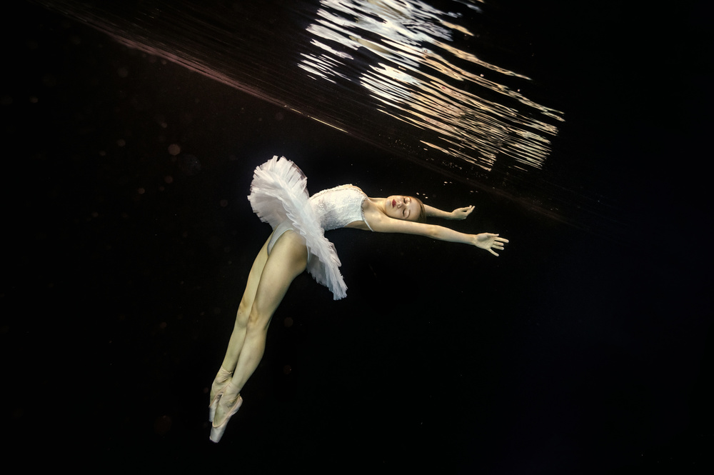 Ethereal Water Ballet by Petr Kleiner — canvas wall art