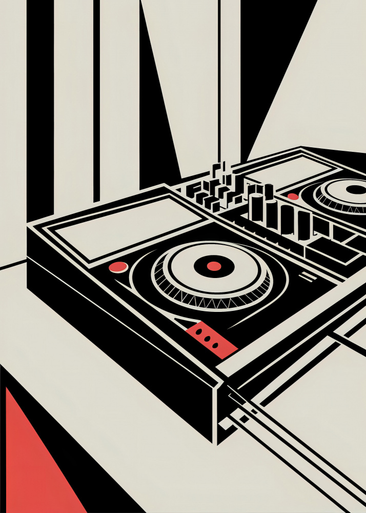 Dynamic DJ Setup by Andreas Magnusson — canvas wall art