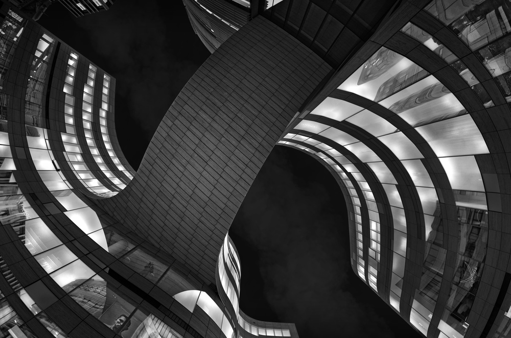 Abstract City Architecture by Wolfgang Mothes — canvas wall art