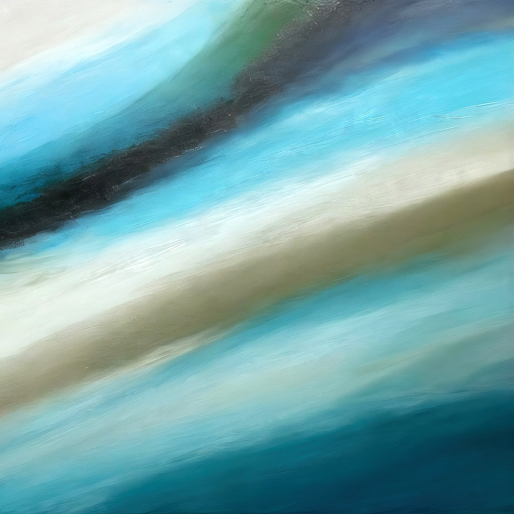 Abstract Ocean Flow by Alpenglow Workshop — canvas wall art