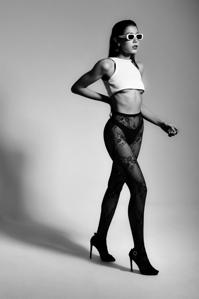 Confident Fashion Walk by Cesar Tejada — canvas wall art