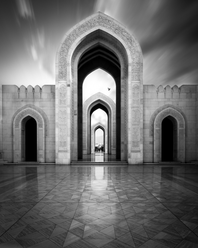 Grand Archway Reflection by Khalid Jamal — canvas wall art