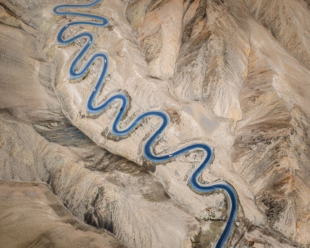 Winding Desert Road by Irene Wu — canvas wall art