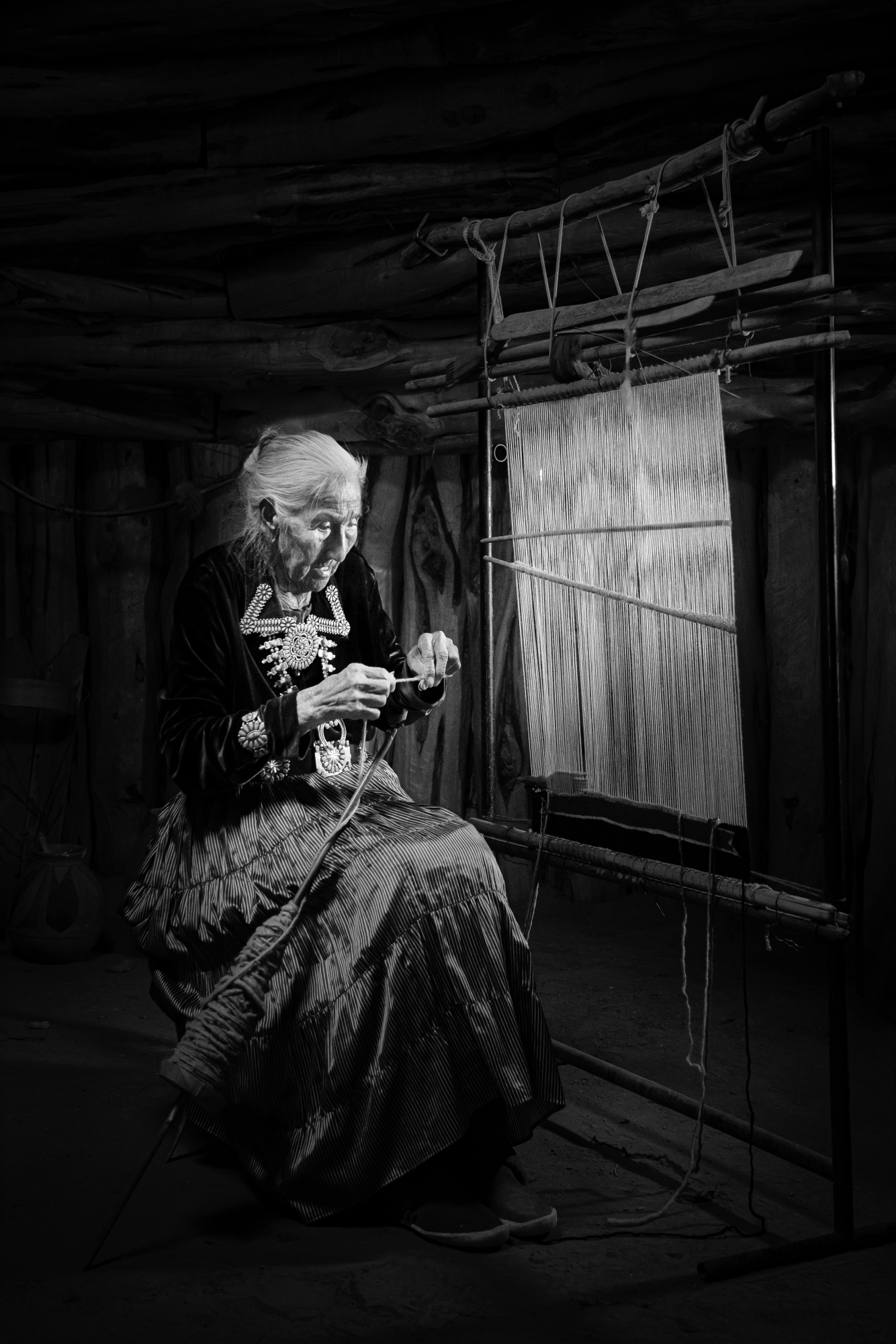 Native American Weaver