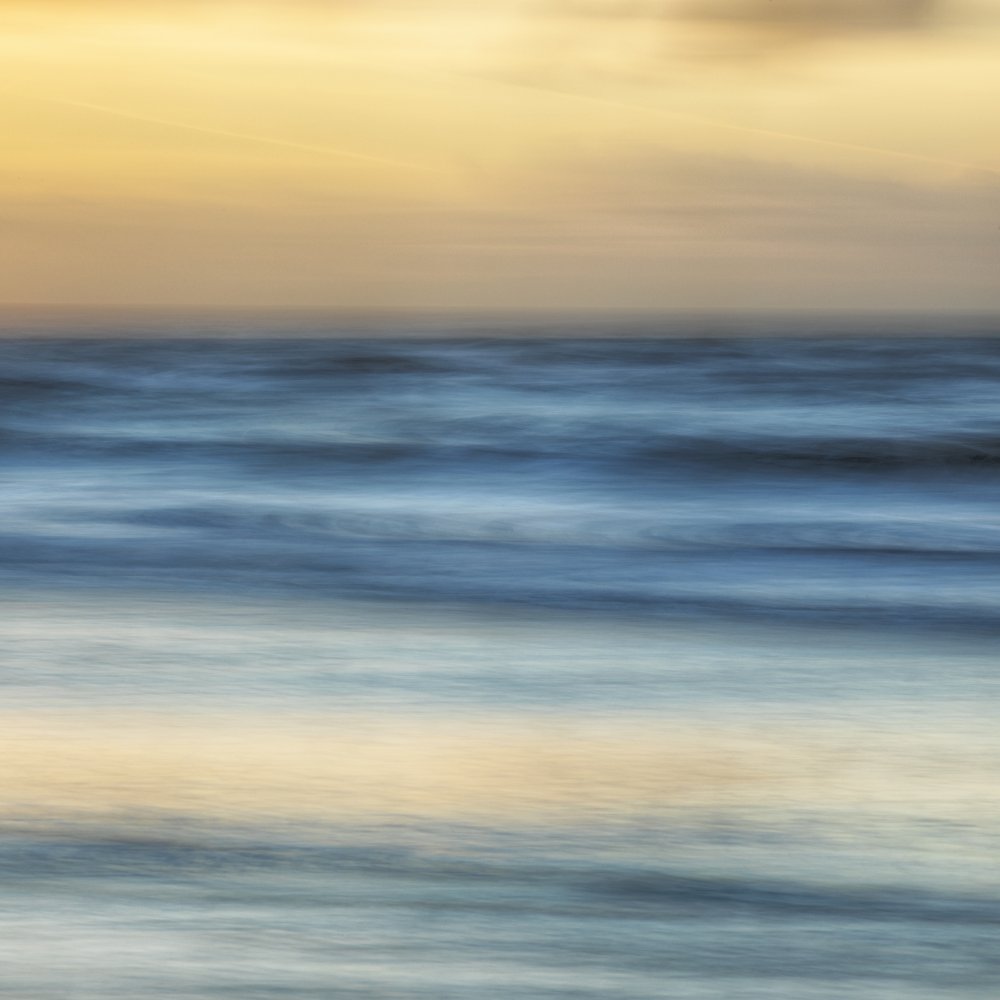 Dreamy Golden Seascape by Benjamine Hullot Scalvenzi — canvas wall art