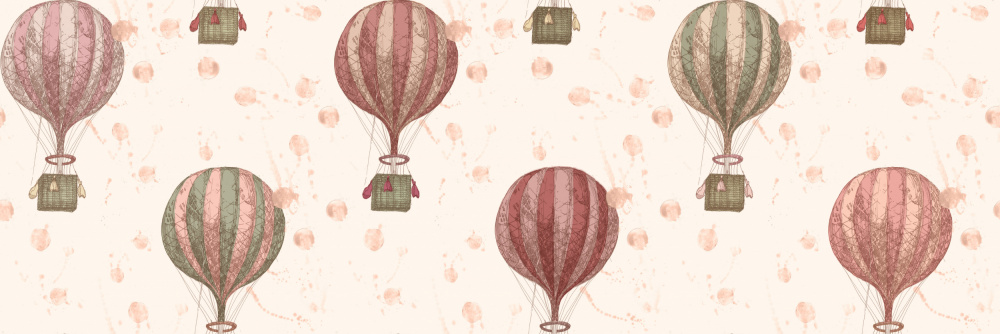 Whimsical Hot Air Balloons by Hendon Lane — canvas wall art