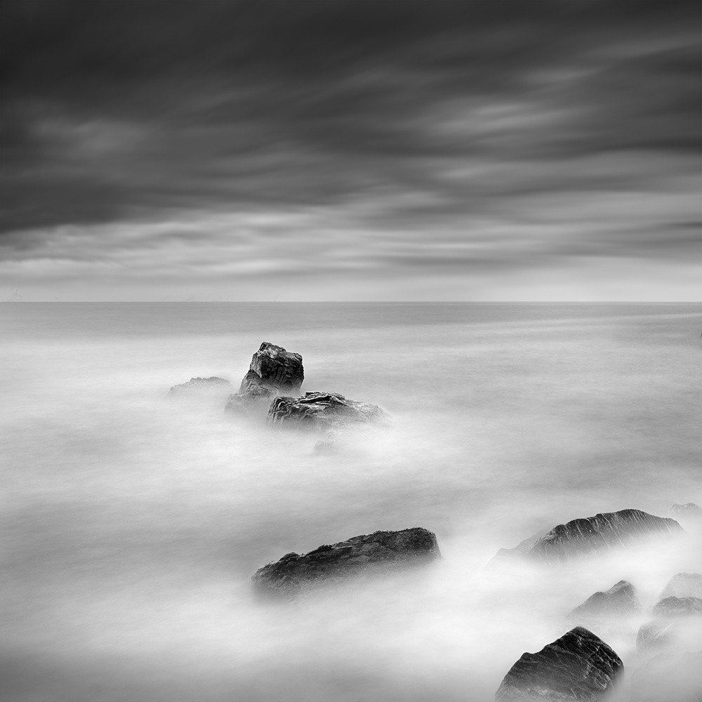 Dark Rocks Misty Sea by George Digalakis — canvas wall art