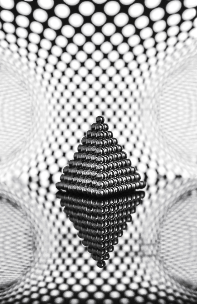 Reflected Sphere Pyramid by Ivelina Blagoeva — canvas wall art