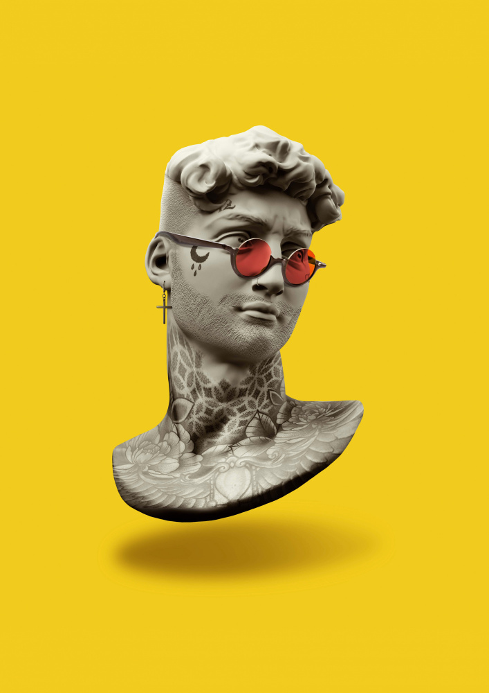 Edgy Pop Art Sculpture by Artem Pozdniakov — canvas wall art