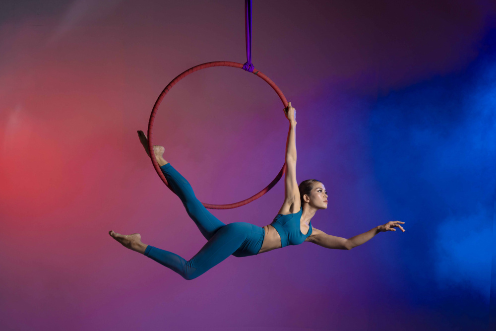 Graceful Aerialist Pose by Agus Adriana — canvas wall art