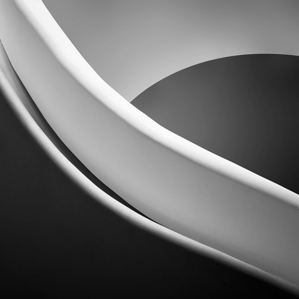 Abstract White Forms by Xiaopeng Guan — canvas wall art