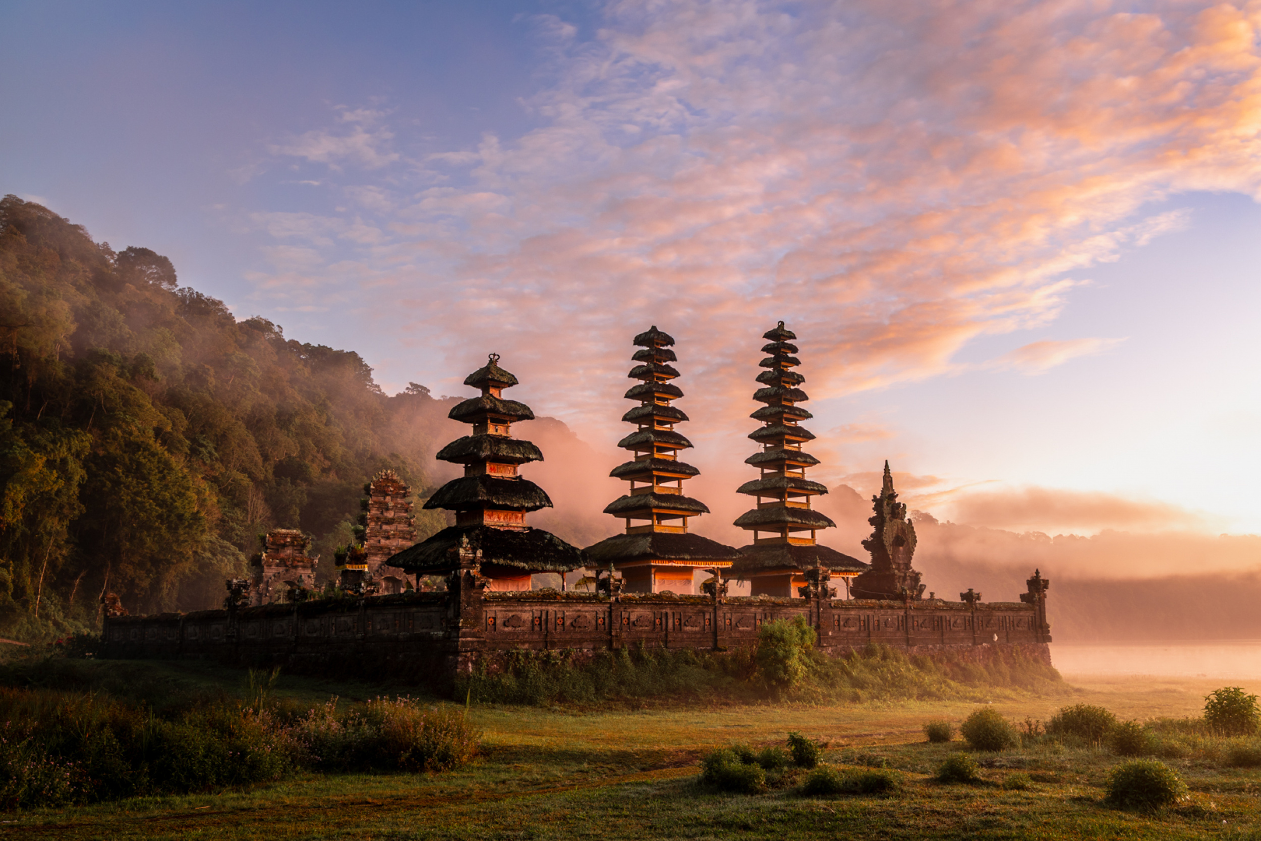 Temple at Tamblingan Lake