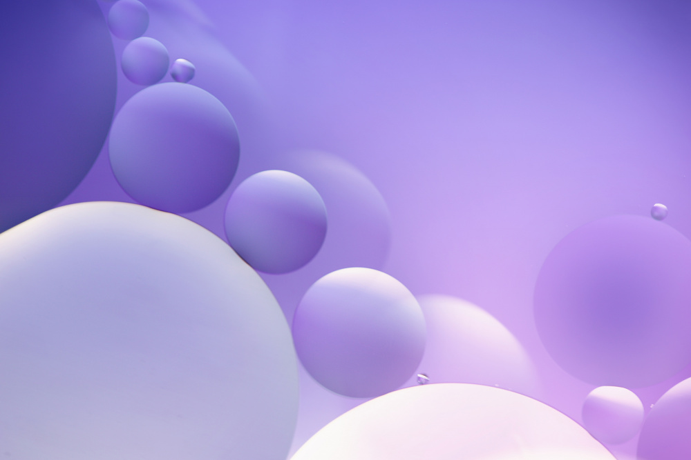 Soft Purple Spheres by Ellen van Deelen — canvas wall art