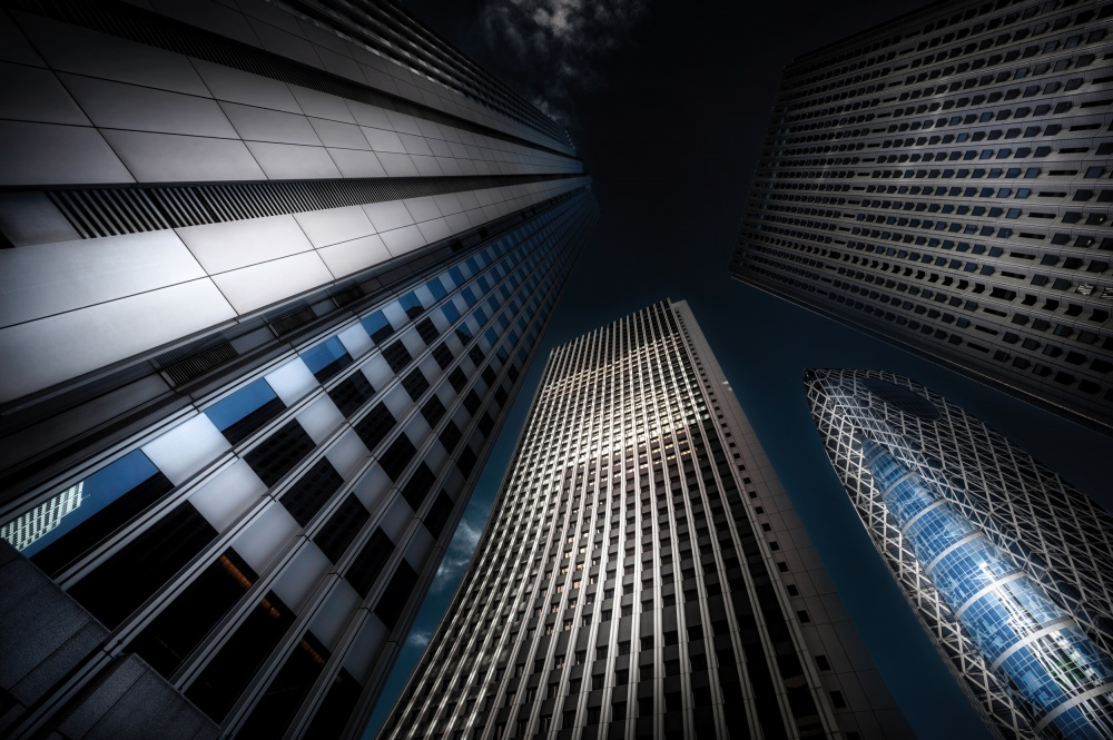 Skyscrapers Looking Up by Daiki Suzuki — canvas wall art