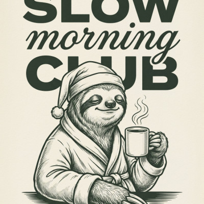 Slow Morning Club Sloth