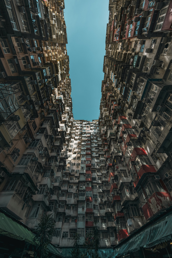 Towering Urban Canyon by R Suguri — canvas wall art