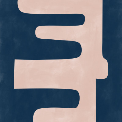 Pale Pink Organic Shape