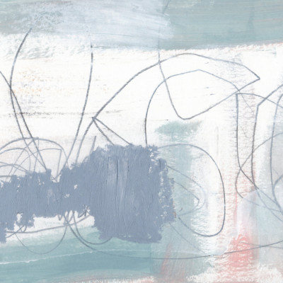Calm Gray Blue Abstract
