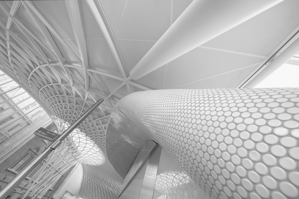 Modern White Architecture by Dr. Roland Shainidze — canvas wall art