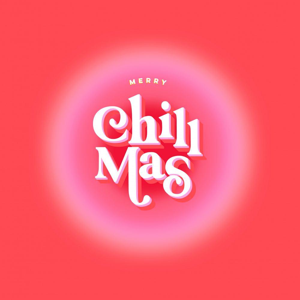 Merry Chill Mas Greeting by Dominique Vari — canvas wall art