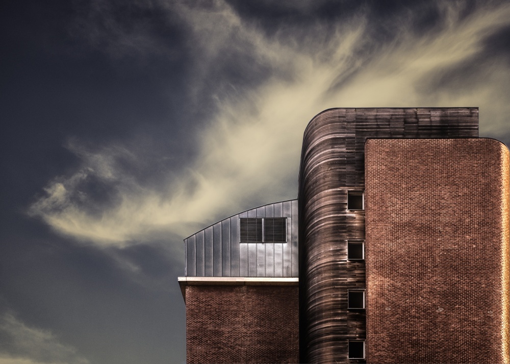 Modern Architecture Curves by Harry Verschelden — canvas wall art