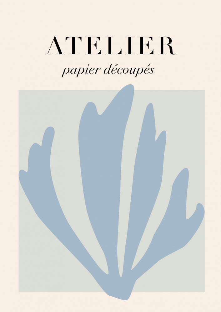Blue Organic Cutout by Talitha McQueen — canvas wall art
