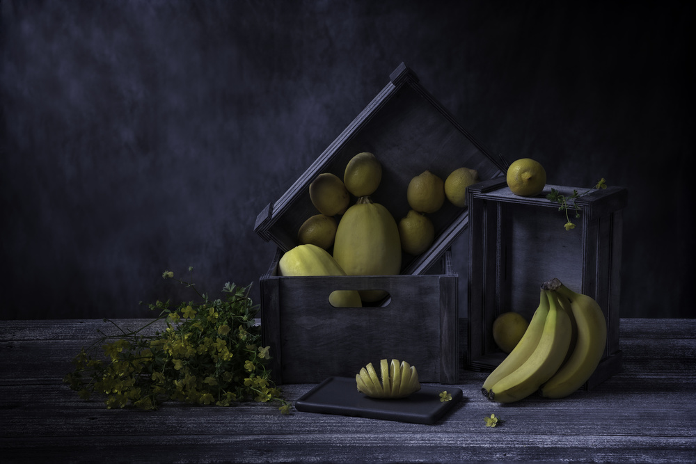 Rustic Yellow Harvest by Binbin L. — canvas wall art