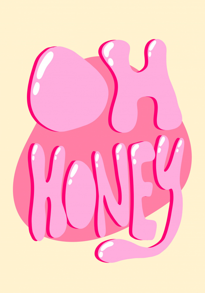 Sweet Bubble Letters by Athene Fritsch — canvas wall art
