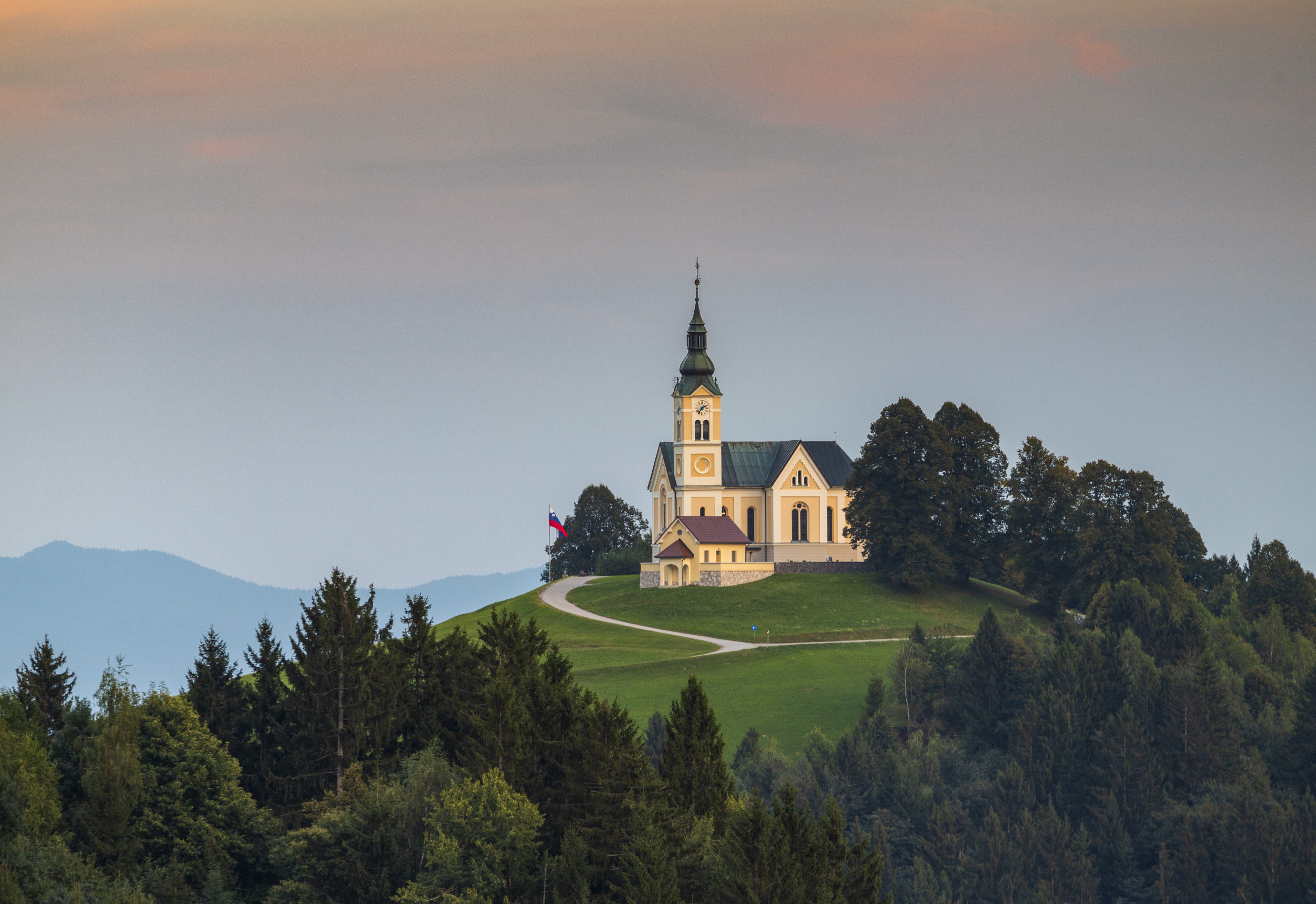 Ronta Church of St. Leonard on Črni vrh, Slovenia by Robert Ronta