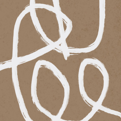 Abstract Curved Lines on Brown