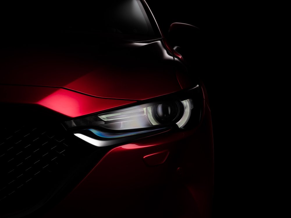 Sleek Red Headlight by Rafal R. Nebelski — canvas wall art