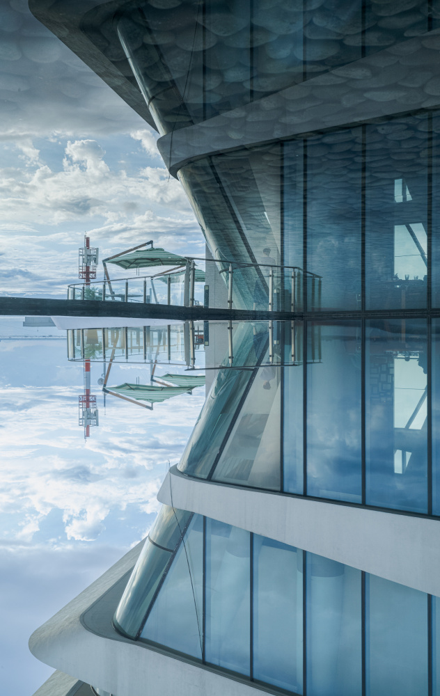 Sky Reflection Architecture by Alan Kwang — canvas wall art
