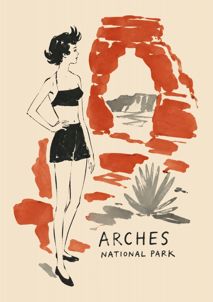 Vintage Arches Vacation by Patryk Krygowski — canvas wall art