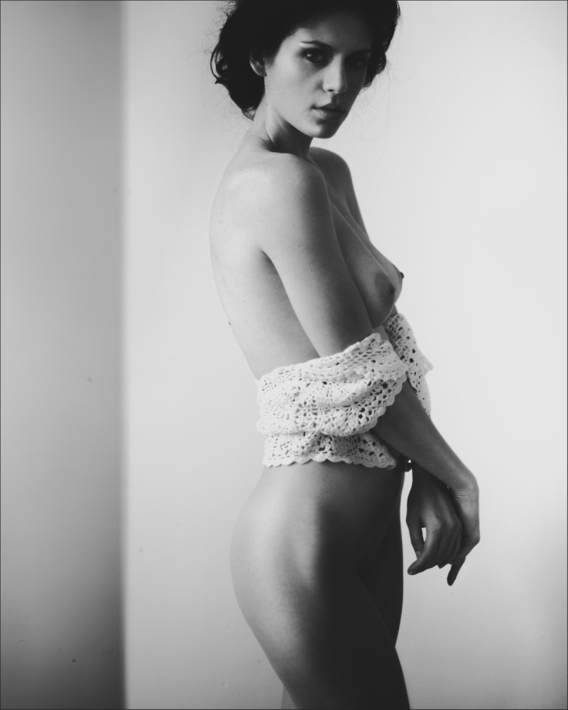 Lace Wrapped Figure by Oleksandr Pereverzov — canvas wall art