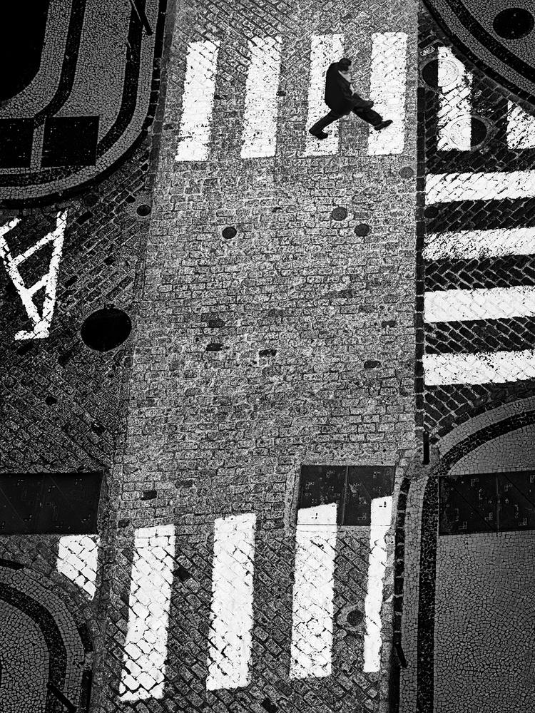 Walking Urban Crosswalk by Paulo Abrantes — canvas wall art
