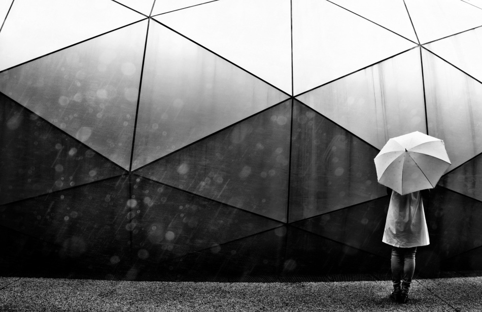 Geometric Wall Umbrella by Keisuke Ikeda @ blackcoffee — canvas wall art