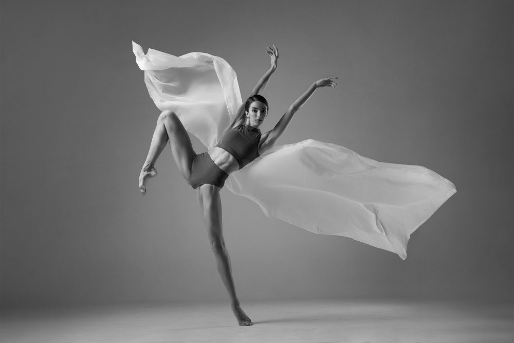 Graceful Dance Movement by Natalya Sleta — canvas wall art