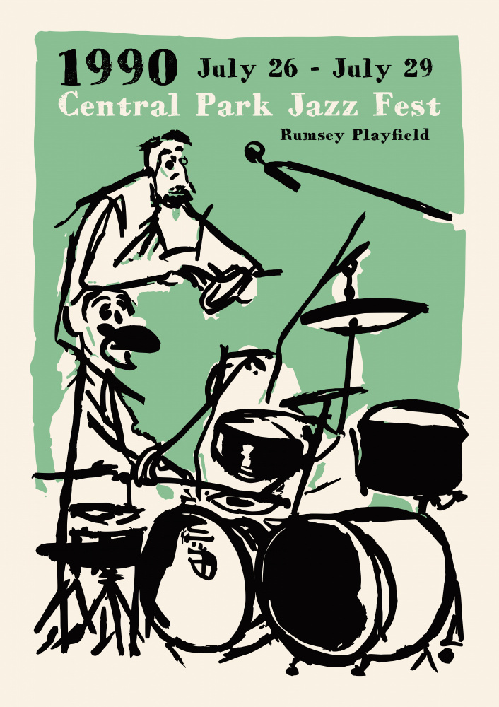 Central Park Jazz Fest by Patryk Krygowski — canvas wall art