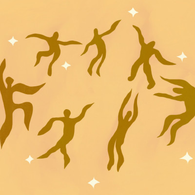 Dancers Floating Gracefully