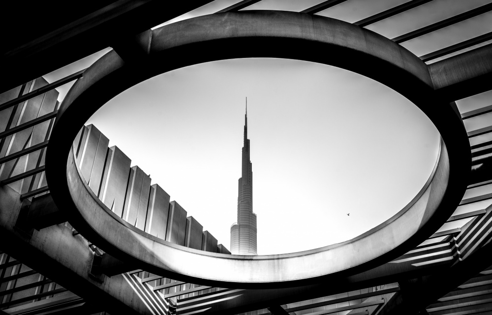 Burj Khalifa Frame by Khalid Jamal — canvas wall art