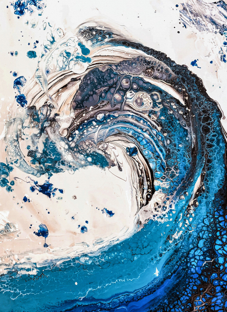 Ocean Wave Abstract by Anda Bieza — canvas wall art