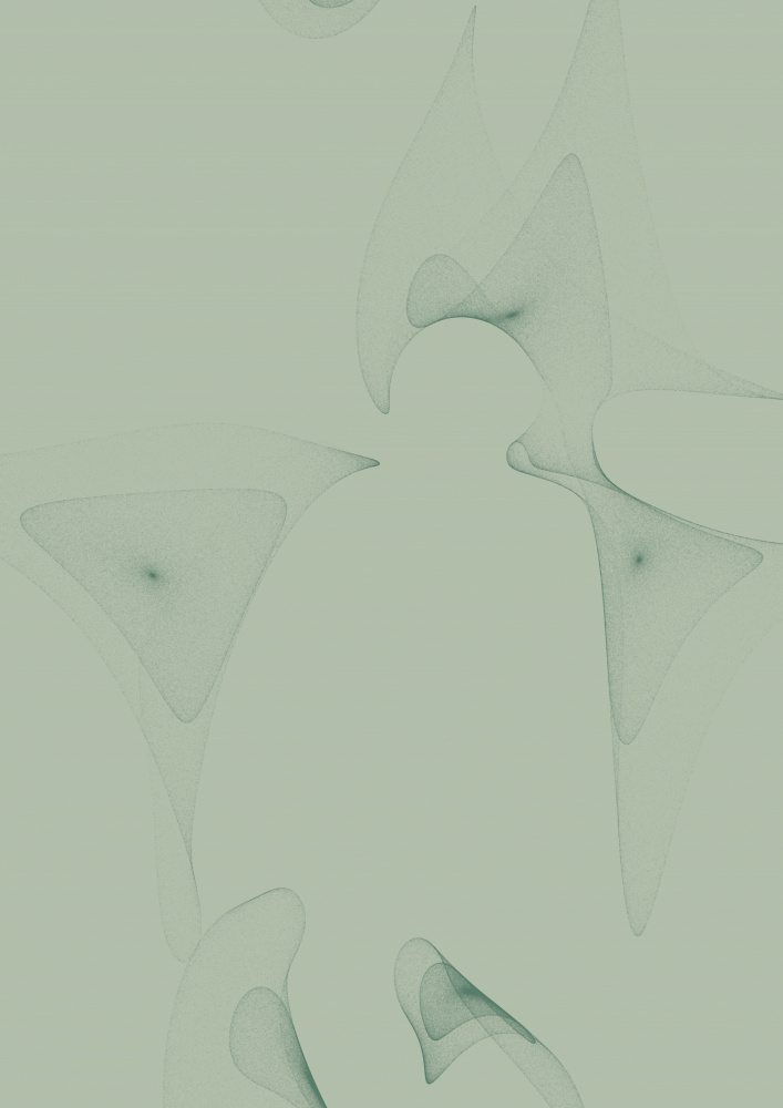 Ethereal Green Flow by AV11 — canvas wall art