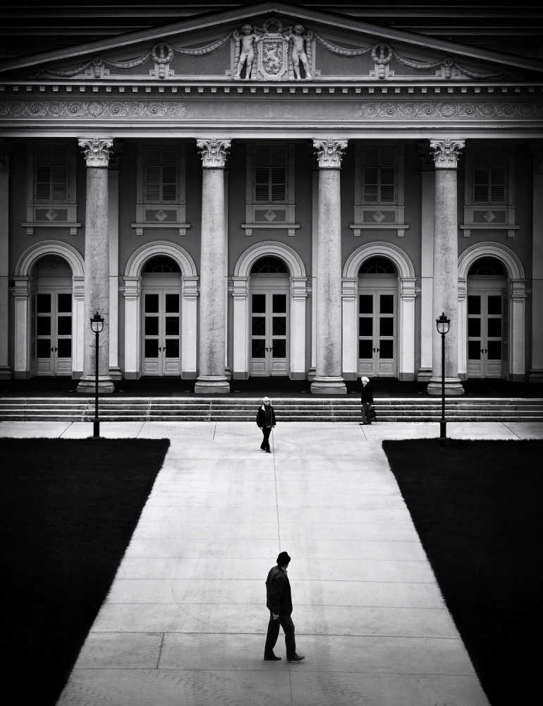 Classical Building Solitary Walk by Samanta Krivec — canvas wall art