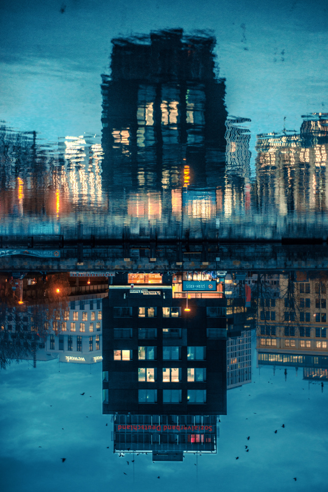 Urban Water Mirror by Dmitrii Rabeev — canvas wall art