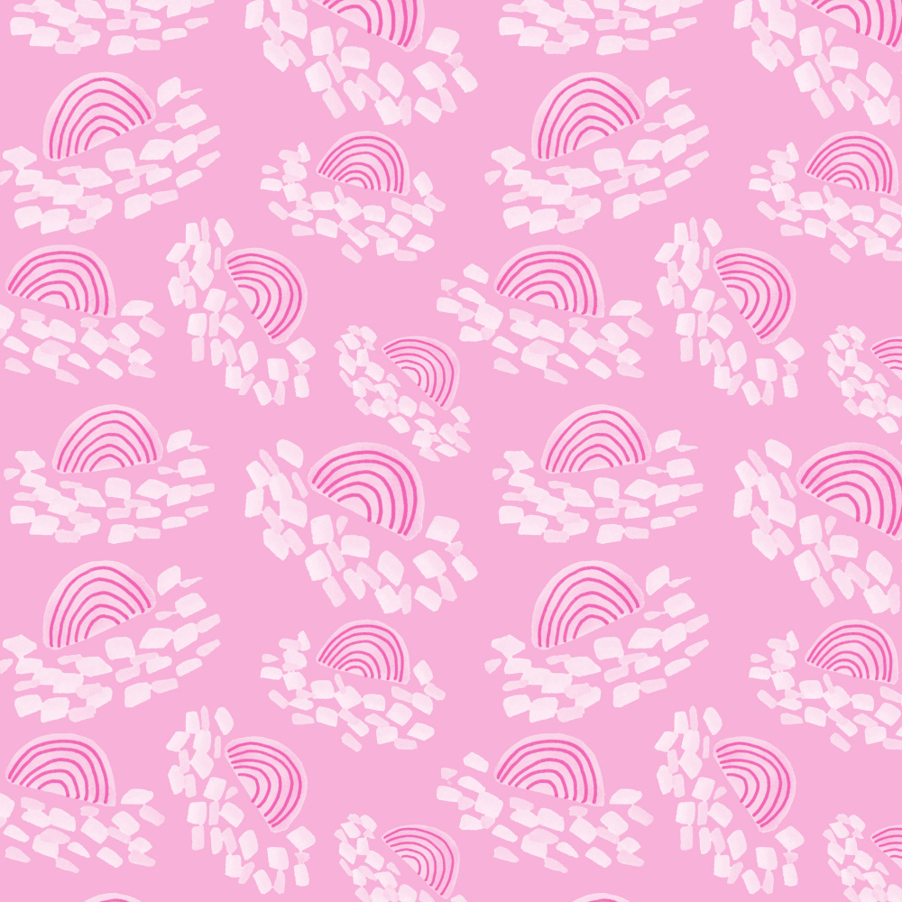 Pink Abstract Arches by Michele Channell — canvas wall art