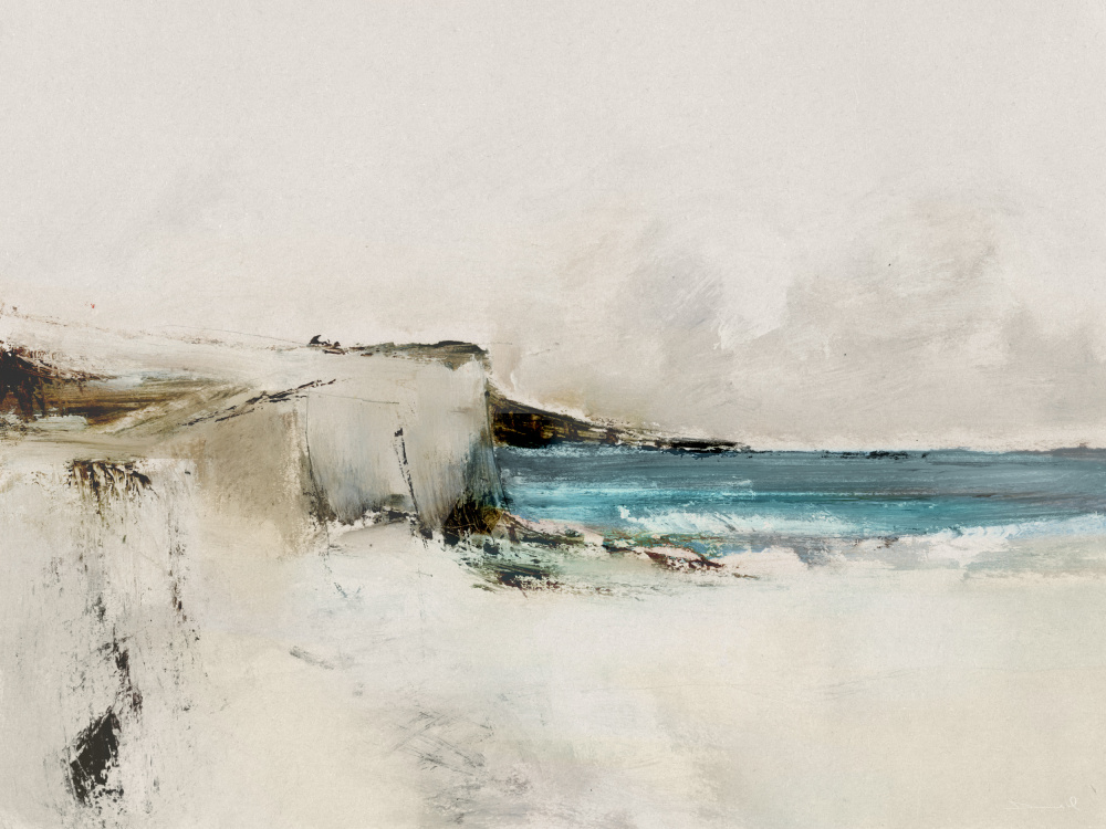 White Cliffs Ocean by Dan Hobday — canvas wall art