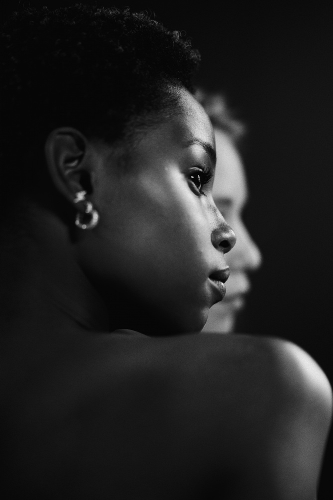 Thoughtful Black Woman by Steffen Lauterbach — canvas wall art