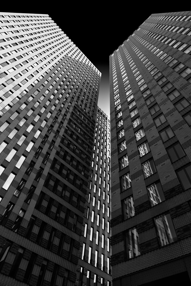Urban Tower Geometry by Greetje van Son — canvas wall art